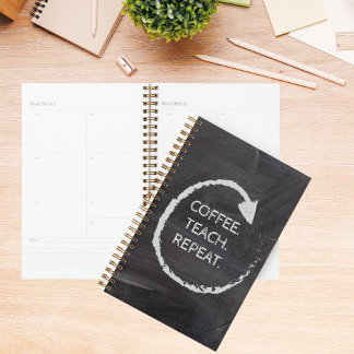 Agenda Customizable Phrase Coffee Teach Repeat