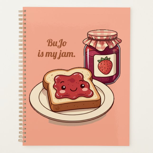 Agenda [Customize] is my jam - cute jam and toast cartoon (Anverso)