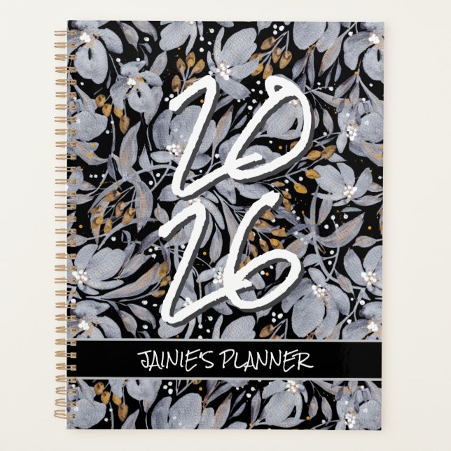 Agenda Customize Yearly 2026 Stand Out Silver & Gold  Pla (Anverso)