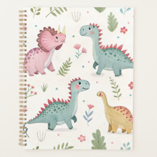 Agenda Cute acuarela Dinosaurios Planner