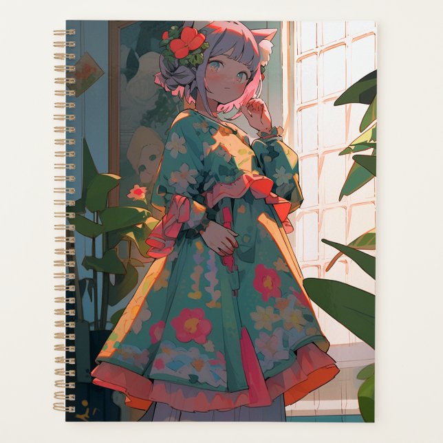 Agenda Cute Anime Catgirl (Anverso)