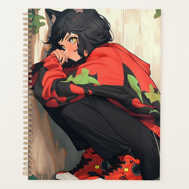 Agenda Cute Anime Catgirl (Anverso)