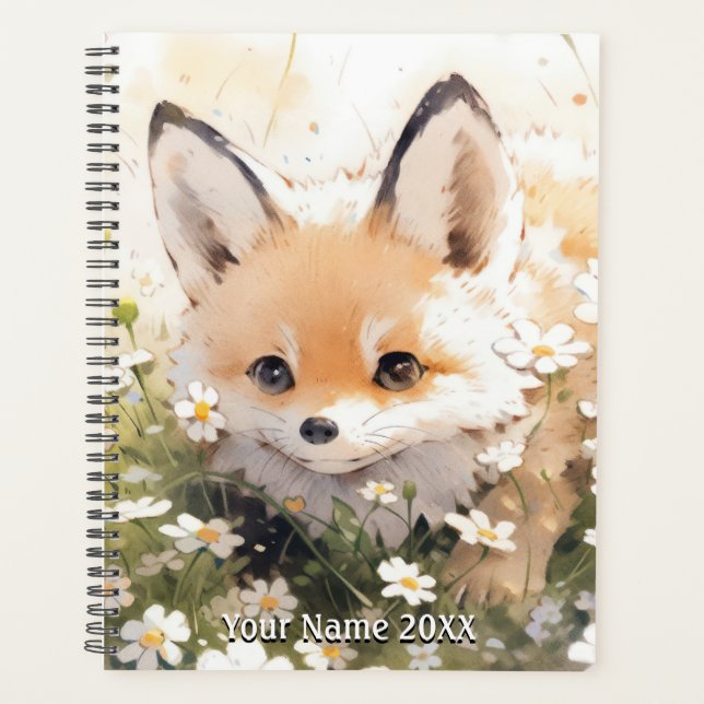 Agenda Cute Baby Fox Planner (Anverso)