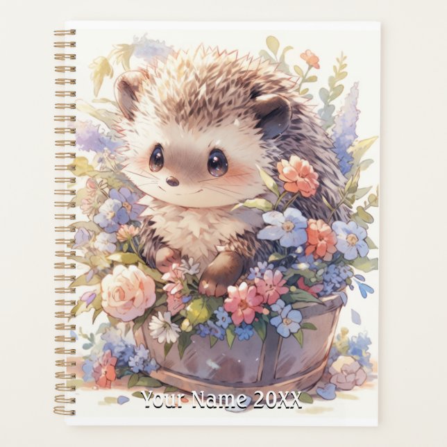 Agenda Cute Baby Hedgehog Planner (Anverso)