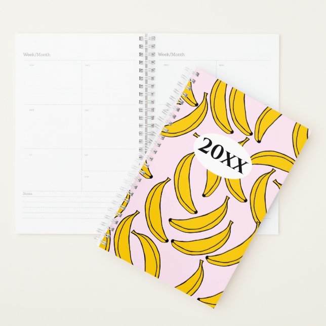Agenda Cute bananas planner para portátiles (Demostración)