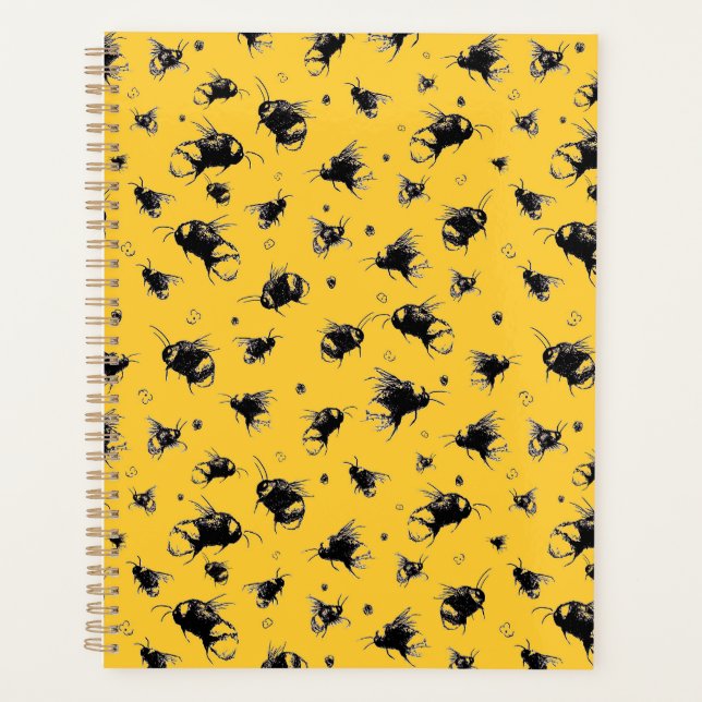 Agenda Cute Bee Doodle | Un regalo perfecto para los aman (Anverso)