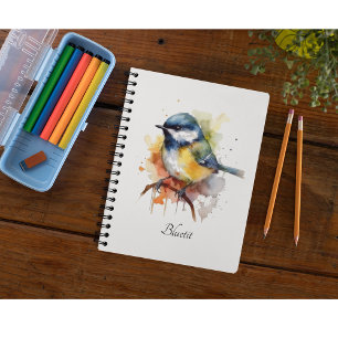 Agenda Cute Bluetit en una sucursal, personalizado