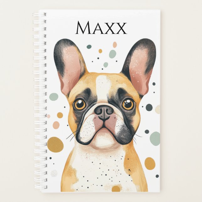Agenda Cute Bulldog 2026 Planner Book | Funny Bulldog (Anverso)