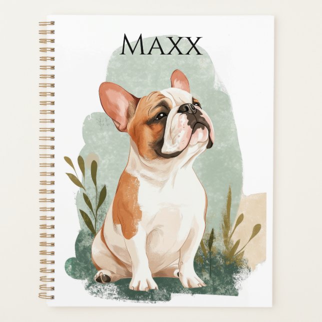 Agenda Cute Bulldog 2026 Planner Book | Lovely Bulldog (Anverso)