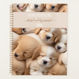 Agenda Cute cachorros Perro Lover Nombrador Planner