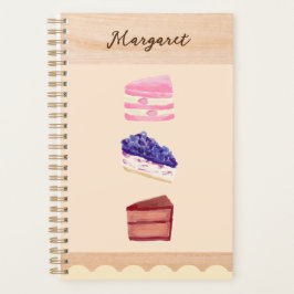 Agenda Cute Cakes Dessert Cafe with Name Planner