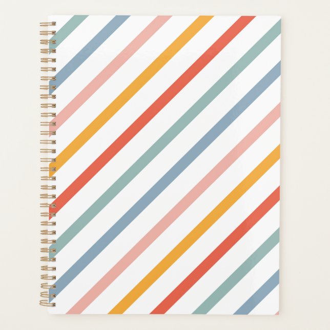 Agenda Cute Candy Striped Diagonal (Anverso)