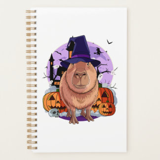 Agenda Cute Capybara Halloween Bruja Calabaza sudadera