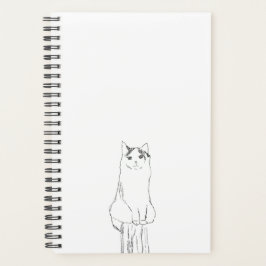 Agenda Cute Cat Sketch Moderno