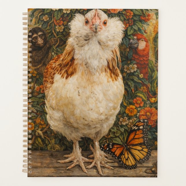Agenda Cute Chicken Small Spiral Planner (Anverso)