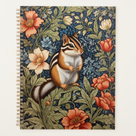 Agenda Cute Chipmunk William Morris Inspiró Floral