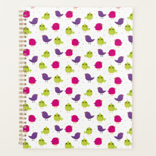 Agenda Cute colorful birds