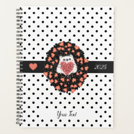 Agenda Cute Dandelion Hedgehog Heart 2025