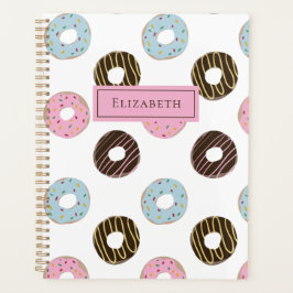 Agenda Cute donuts Añadir su propio nombre Personalizado 
