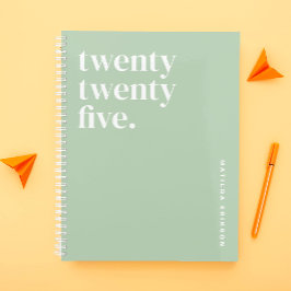 Agenda Cute Girly Green 2025