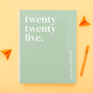 Agenda Cute Girly Green 2025