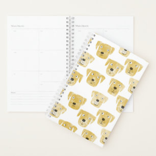 Agenda Cute Golden Labrador Recuperador Perro Arte