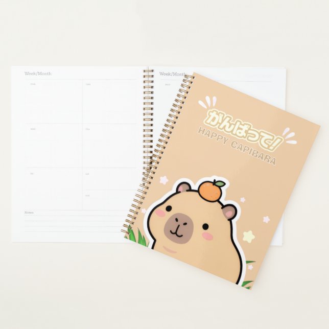 Agenda Cute Kawaii Capybara Planner (Demostración)