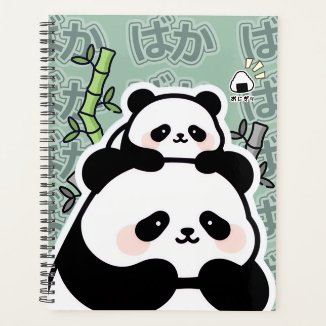 Agenda Cute Kawaii Panda Planner (Anverso)