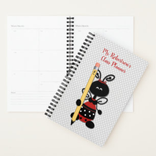 Agenda Cute Lady Bug Teacher Daily Planner
