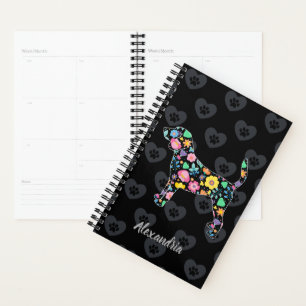 Agenda Cute Love My Beagle Floral Design