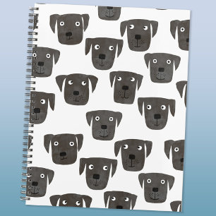 Agenda Cute negro recuperador de labrador perro planifica
