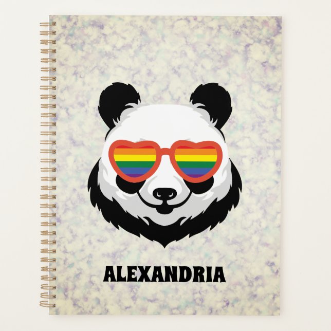 Agenda Cute Panda Bear | Rainbow | LGBTQ (Anverso)