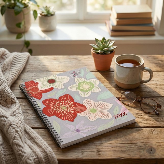 Agenda Cute pastel floral abstract Planner (Subido por el creador)