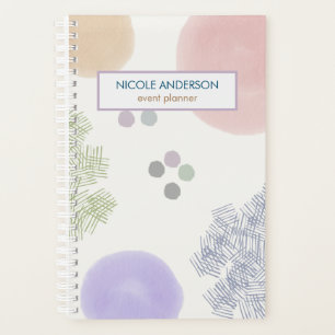 Agenda Cute Pastel Resumen Brote de pincel