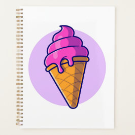 Agenda Cute Personalizado Ice Cream Cone