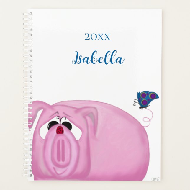 Agenda Cute Piglet Chumley Y Hermosos Amigos (Anverso)