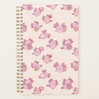 Agenda cute pink axolotls