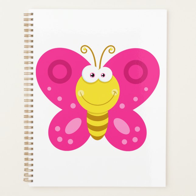 Agenda Cute Pink Butterfly (Anverso)