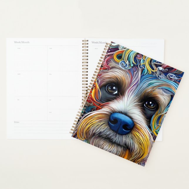 Agenda Cute Pop Art Terrier (Demostración)