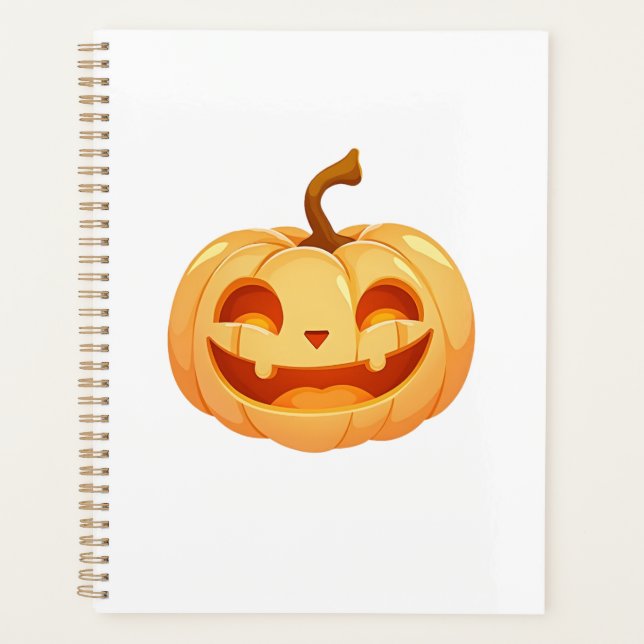 Agenda Cute Pumpkin Jack O Lantern Turtle Sea Halloween C (Anverso)