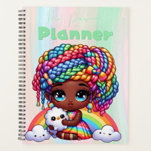 Agenda Cute Rainbow Chibi Chica "My Personal Planner"