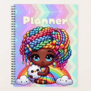 Agenda Cute Rainbow Chibi Chica "My Personal Planner"