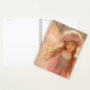 Agenda Cute rosa pintura de fantasía
