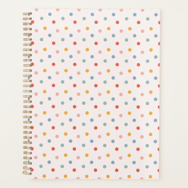 Agenda Cute Scattered Mini Polka Dots Muted Terrazzo Spec (Anverso)