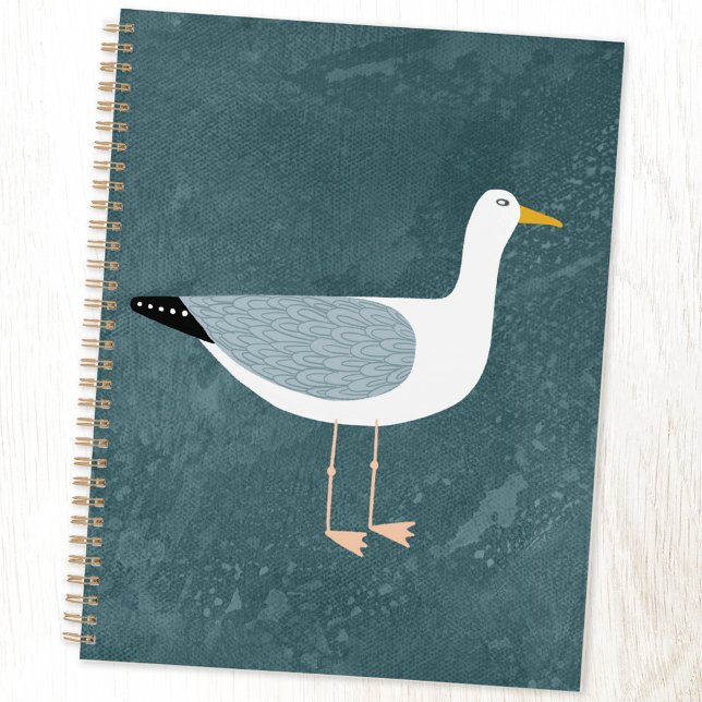 Agenda Cute Seagull Nautical (Fun seagull nautical coastal bird planner)