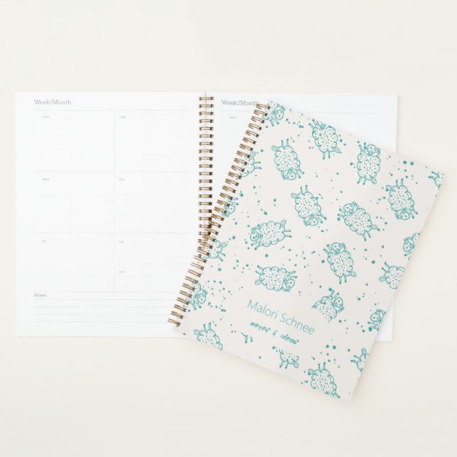 Agenda Cute Sheep – Whimsical Seamless Pattern (Demostración)