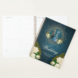 Agenda Cute Skeleton Boda Pareja Estilo Gótico