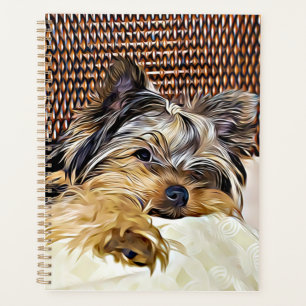 Agenda Cute Teacup Yorkie Yorkshire Terrier Digital Art