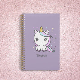 Agenda Cute Unicorn Purple Planner