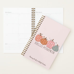 Agenda Cuto Hola Calabaza Personalizada